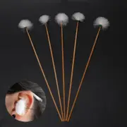 5Pcs Goose Feather Earpick Wax Remover Earpicking Ear Cleaner Stick Health CBDD