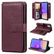 KT Multi-functional Series-1 For Samsung Galaxy A05 4G Case 10 Card Slots Leather Phone Wallet Cover