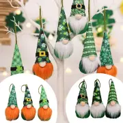 St Patricks Day Gnome Ornaments Set Of 3 Luck Irish Gnomes Hanging Ornaments