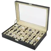 Watch Case 24 Slot Leather Watch Box Case/Jewelry Box/Watch Jewelry Display