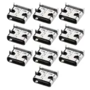 PCB USB Connector Type-C 3.1 16Pin Female Jack Fast Charging Socket 10Pcs