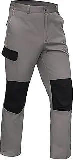 [SWJGLITTR] Men's Hiking Workwear Pants Multi Pockets Cargo Work Pant Lightweight Water Resistant Trousers