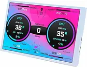 VSDISPLAY 8 inch 1280x800 mini IPS LCD Monitor,Replace for 120mm Fan on PC Case, for AIDA64 DIY CPU GPU Temperature Computer Screen