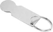 PartyKindom Stainless Steel Trolley Token Keychain Heat Transfer Shopping Cart Coin for Supermarkets Lightweight Design Easy Unlock Release Key for Shopping Trolleys Portable