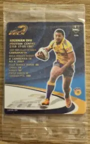 NRL Samboy The Footy Frames Tazo ~ Krisnan Inu ~ Parramatta Eels ~ B 33/64