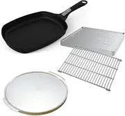 [weber] Family Q Starter Pack - Pizza Stone Frying Pan Roasting - Suits Gen 3 BBQs