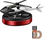 Aviation Car Scents Air Freshener | Solar Power Rotating Helicopter Auto Aromatherapy - Alloy Car Scents Perfume Diffuser Interior Ornaments for Home
