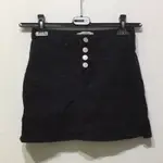 韓國全新黑色牛仔褲裙