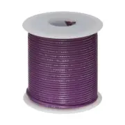 18 AWG Gauge SXL Automotive Stranded Hook Up Wire, 25 ft, Violet, 60 Volts