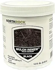 NorthRock Mulch Renew - Colorant for Mulch, Paint Discolored Mulch, Ideal for Landscaping, Garden Beds, Spray to Dye Mulch Beds (12 fl. oz., Black)