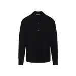 [Dries Van Noten] Dries Van Noten-Black Monaco Cashmere Shirt-Uomo L STAND