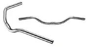 FD KOBE Handlebars - Alloy - 640mm - Silver - 25.4 Barbore - Backsweep 50 Degree - Rise 75 Degrees - Polished Silver