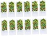 Scene Layout Ornaments 12Pcs White Mini Flower Beds DIY Micro Landscape Kit Unique Sand Table Decor