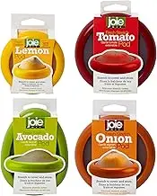 Joie Food Saver Set, Avocado, Tomato, Onion, and Lemon Stretch Pods, Silicone, One Size, 4 Count