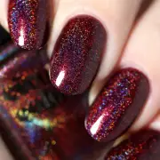 Cirque Colors Ambrosia - Deep Oxblood Wine Red Holo Holographic Nail Polish