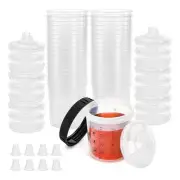 Paint Sprayer Mixing GunCup Liners and Lid System for Automotive PaintGun,9018