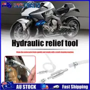Clutch Brake Bleeder Hose One Way Valve Tube Bleeding Tool Kit Motorcycle Car au