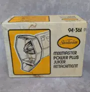 Sunbeam MixMaster Power Plus Juicer Attachment Model 94-361 Unopened Box Damage
