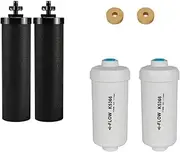 Antallcky Gravity Water Filter Replacement for Berkey® BB9-2® Black Filters & PF-2® Fluoride Filters, Compatible with Berkey® Gravity Water Filtration System, Combo Pack of 2