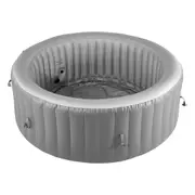 Inflatable 6-Person Outdoor Spa Hot Tub with Bubble Jets and Filtration System