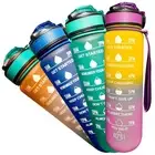Sport water bottle , water bottle with time marker 30 oz water bottles running