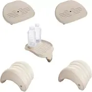 Intex Inflatable Hot Tub Set 2 Seats 1 Cup Holder 2 Inflatable Head Rests