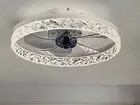 Ceiling Fan New JLPAN 19.7” White with LED Lights, Remote Control