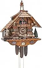 Hekas Cuckoo Clock with Rotating Dancers, Two Moving Beer Drinkers and Rotating Mill Wheel KA 3771/8 EX