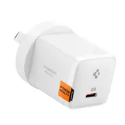 Spigen 30W USB-C PD GaN Fast Charging Wall Charger - White - - Up to 30W PD Fast Charging - Compact Design - Support Apple iPhone, iPad, Samsung Smart Phone PD Fast Charging [ACH09379]