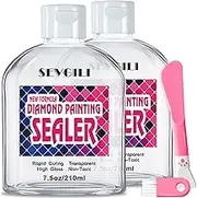sevgili New Formula Diamond Painting Sealer Kits 420ML with Brushes, Diamond Art Sealer Puzzle Glue Diamond Painting Accessories and Tools for Adults