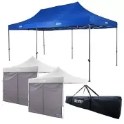 Adventure Kings Gazebo 6m x 3m + 2x Gazebo Side Wall + 6x3m Polyester Gazebo Bag