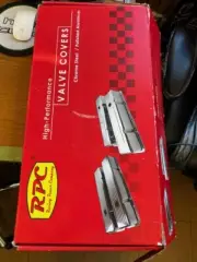 sbc valve covers aluminum black