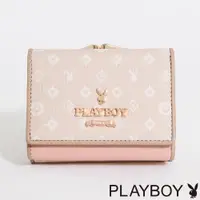 在飛比找ETMall東森購物網優惠-PLAYBOY - 口金短夾 BALLERINA芭蕾兔系列 