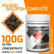 AquaMunch AquaGel Fish Food - Goldfish Complete L(L12) For Fish Shrimp Snail Tank Aquarium