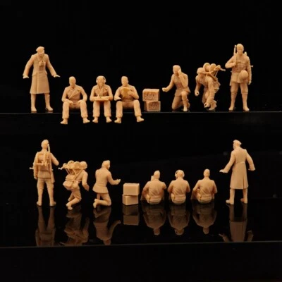 3D printed 1/87 WW II Germany "Army Communication Force" 7 man group model