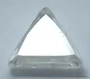 ROUGH DIAMOND F SI1 0.44 CARAT TRIANGLE DIAMOND OUT FROM A DIAMOND MINE