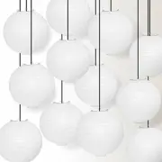 Quasimoon PaperLanternStore Decorative Paper Lanterns (12 Pack, 12-Inch, Whit...