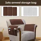 Sofa Armrest Covers with 8 Pockets Non Slip Sofa Headrest Cover Waterproof xikjz