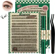 DIY Lash Extension Kit 280Pcs Individual Lashes D Curl Eyelash Extension Kit 30