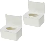 GETAJGHSD 2pcs Portable Wipe Dispensers Compact Wipes Holders for and Access Versatile Containers for Tissues and Masks Lightweight Design for Home and Travel