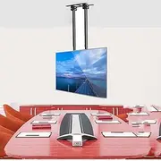 Adjustable Ceiling TV Mount Bracket, 2 Post Single Screen TV Mount, Tilt TV Mount for 55-100 Inch TVs, Ceiling Mount, VESA Max 900x600mm