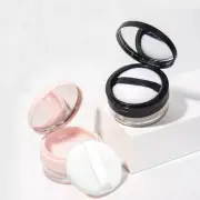 Travel Makeup Jar Plastic Cosmetic Container Empty Powder Case Loose Powder Pot