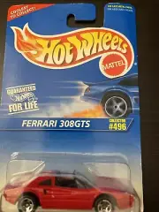 Hot Wheels 1995 RED FERRARI Diecast Car 308GTS 496 5 Spoke Wheel 16303 Magnum PI