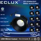 10Pack 13W LED Recessed Downlight Spotlight 90mm Adjustable Lamp