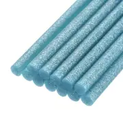 12pcs Mini Hot Glue Sticks for Glue Gun 0.27-inch x 8-inch Glitter Sky Blue