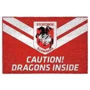 NRL Front Back Door Entry Floor Mat - St George Illawarra Dragons - 61cm x 41cm