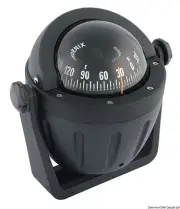 RIVIERA Boat Marine High Speed Compass 3" 80mm Black Front rose Bracket Mount