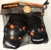 mongoose bmx Knee And Elbow Pads High Impact Orange Shell