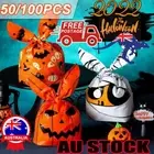 50/100X Halloween Ear Party Candy Biscuit Sweet Treat Cookie Gift Bags RH