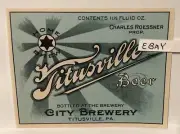 EARLY TITUSVILLE PA. CITY BREWERY BREWING CO. HOME BREW BEER NEW LABEL